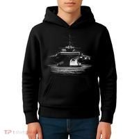Aircraft Carrier Realistic Kids Hoodie thumb 4