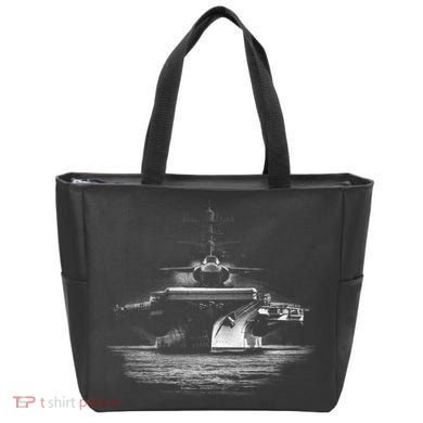 Aircraft Carrier Realistic Tote Bag