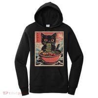 Anime Cat Ramen Noodles Anime Cat Ramen Japanese Funny Graphic Women's Hoodie thumb 0