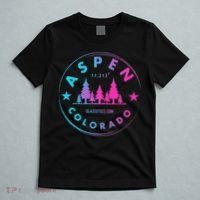 Aspen Colorado Retro Big Mountain Forest T-Shirt thumb 5