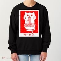 Anime Cat Ramen Kawaii Neko Noodles Women's Sweatshirt thumb 0