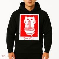 Anime Cat Ramen Kawaii Neko Noodles Hoodie thumb 2