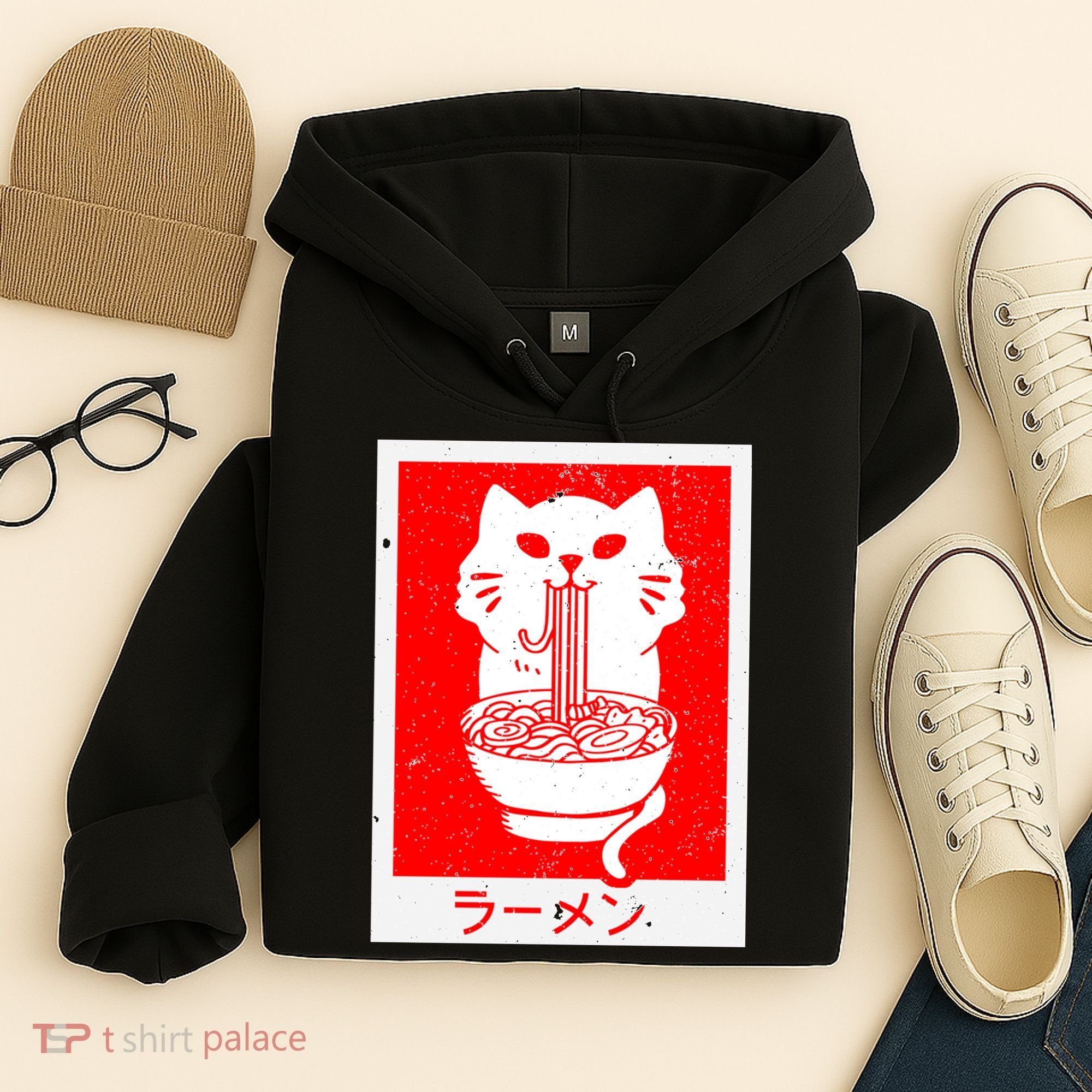 Anime Cat Ramen Kawaii Neko Noodles Hoodie