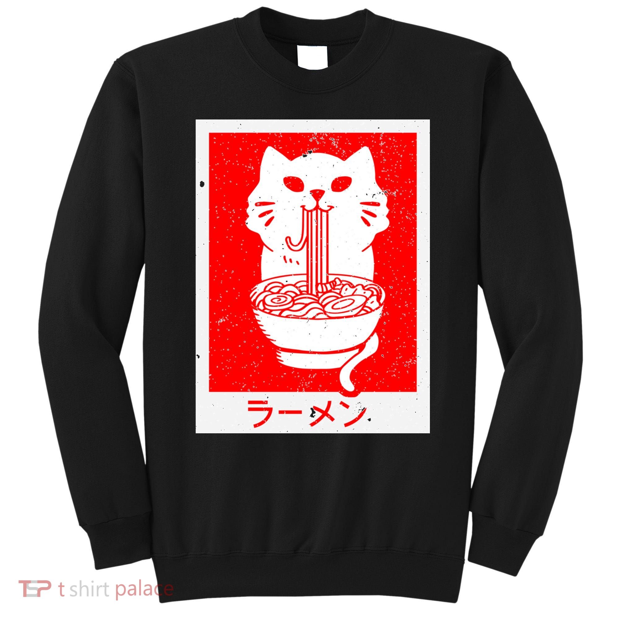Anime Cat Ramen Kawaii Neko Noodles Sweatshirt