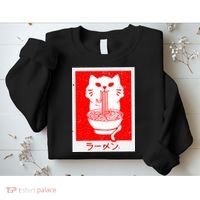 Anime Cat Ramen Kawaii Neko Noodles Sweatshirt thumb 2