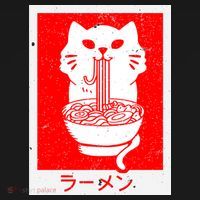 Anime Cat Ramen Kawaii Neko Noodles Sweatshirt thumb 3