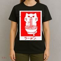Anime Cat Ramen Kawaii Neko Noodles T-Shirt thumb 4