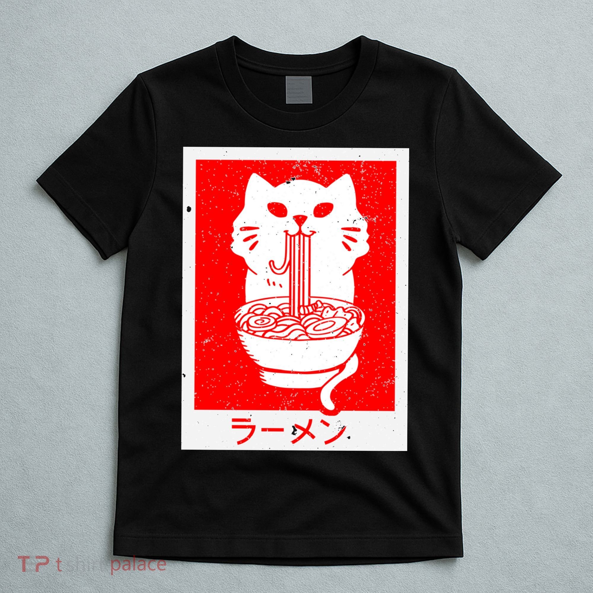 Anime Cat Ramen Kawaii Neko Noodles T-Shirt