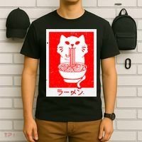 Anime Cat Ramen Kawaii Neko Noodles T-Shirt thumb 6