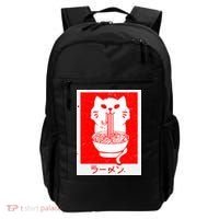 Anime Cat Ramen Kawaii Neko Noodles Backpack thumb 0