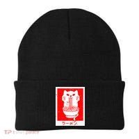 Anime Cat Ramen Kawaii Neko Noodles Beanie thumb 0