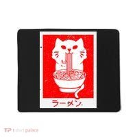 Anime Cat Ramen Kawaii Neko Noodles Mousepad thumb 0