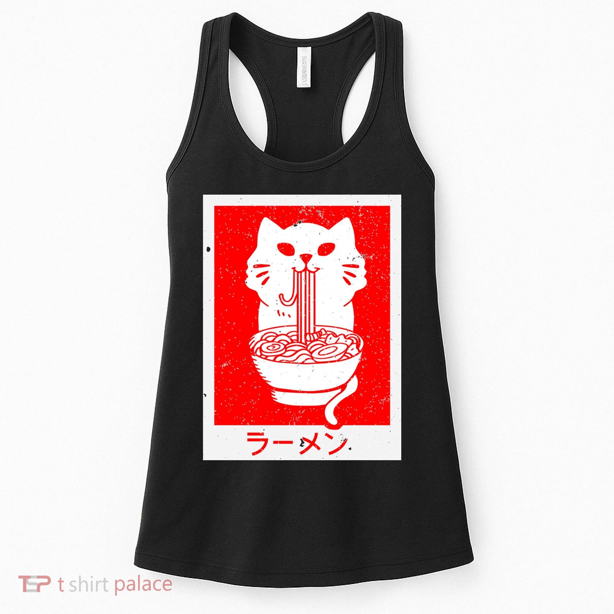 Anime Cat Ramen Kawaii Neko Noodles Women's Tank Top