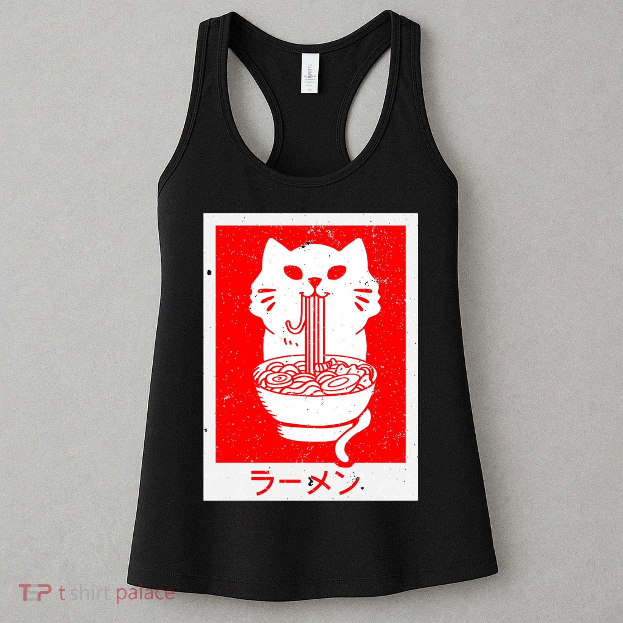 Anime Cat Ramen Kawaii Neko Noodles Women's Tank Top