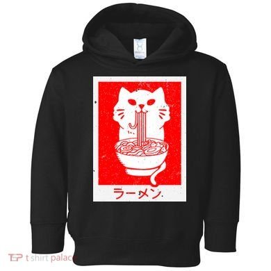 Anime Cat Ramen Kawaii Neko Noodles Toddler Hoodie