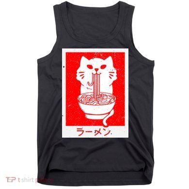 Anime Cat Ramen Kawaii Neko Noodles Tank Top