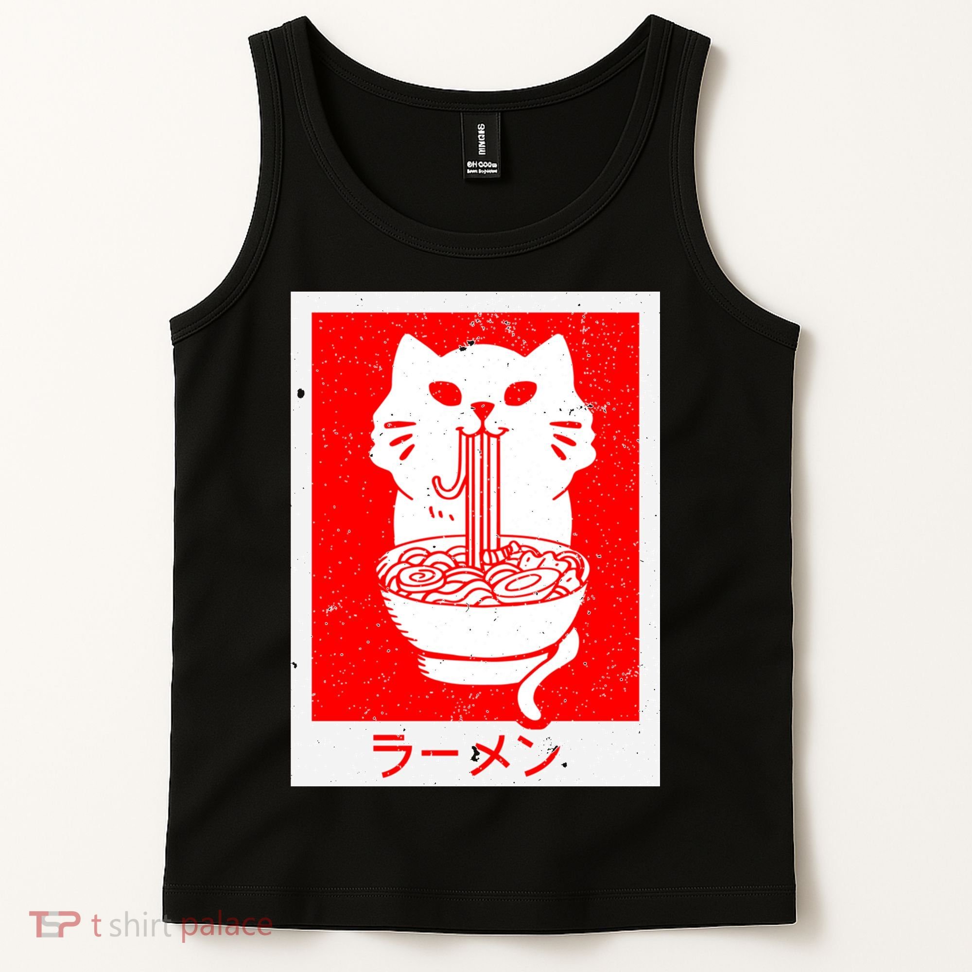 Anime Cat Ramen Kawaii Neko Noodles Tank Top