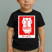 Anime Cat Ramen Kawaii Neko Noodles Toddler T-Shirt thumb 2