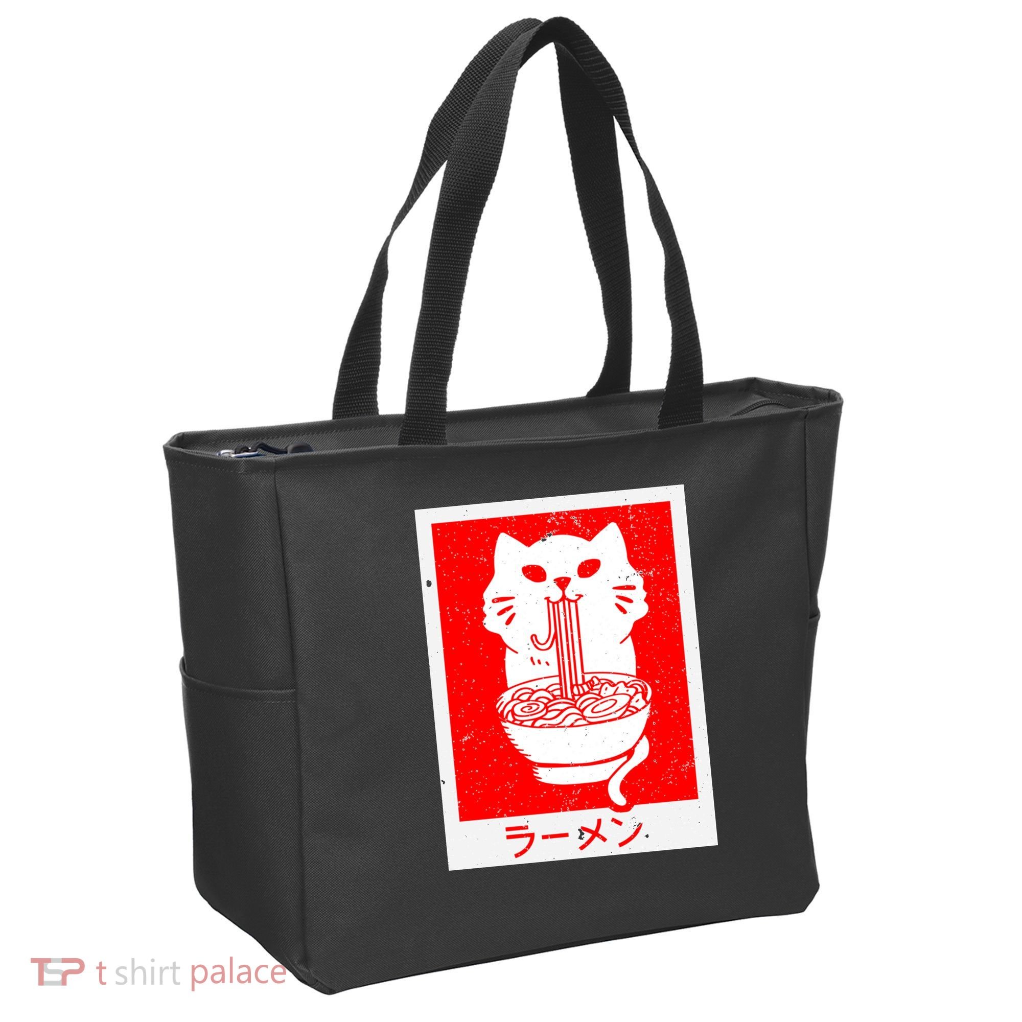 Anime Cat Ramen Kawaii Neko Noodles Tote Bag