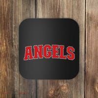 Angels California Souvenir Trip College Style Red Text Coaster thumb 0
