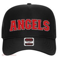 Angels California Souvenir Trip College Style Red Text Hat thumb 0