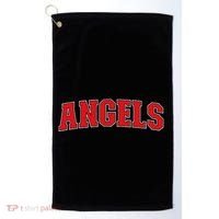 Angels California Souvenir Trip College Style Red Text Golf Towel thumb 0
