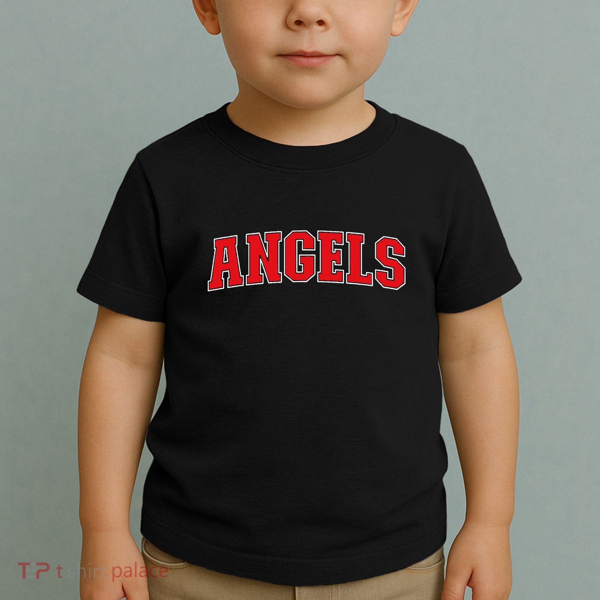 Angels California Souvenir Trip College Style Red Text Toddler T-Shirt