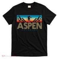 Aspen Colorado Ski Sunset Mountain T-Shirt thumb 0