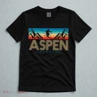Aspen Colorado Ski Sunset Mountain T-Shirt thumb 5