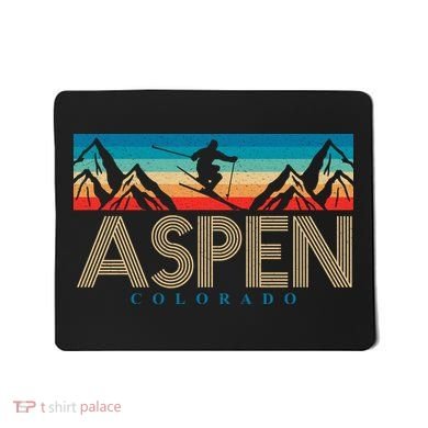 Aspen Colorado Ski Sunset Mountain Mousepad