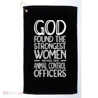 Animal Control Strongest Animal Control Officer Golf Towel thumb 0