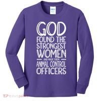 Animal Control Strongest Animal Control Officer Kids Long Sleeve Shirt thumb 0