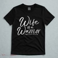 Awareness Cancer Support Gift For Husband Wife Of A Warrior T-Shirt thumb 5