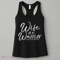 Awareness Cancer Support Gift For Husband Wife Of A Warrior Women's Tank Top thumb 3