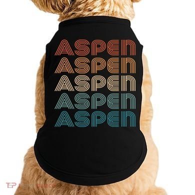 Aspen Colorado Skiing Mountain Retro Great Gift Doggie Tank