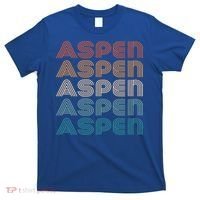 Aspen Colorado Skiing Mountain Retro Great Gift T-Shirt thumb 0