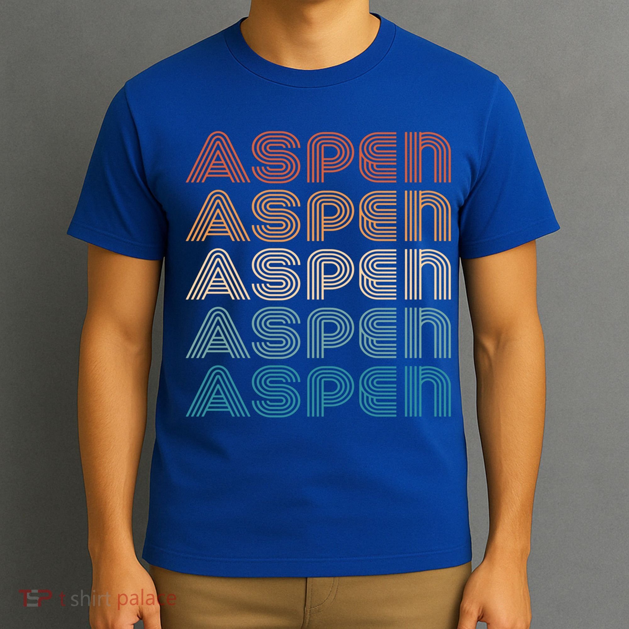 Aspen Colorado Skiing Mountain Retro Great Gift T-Shirt