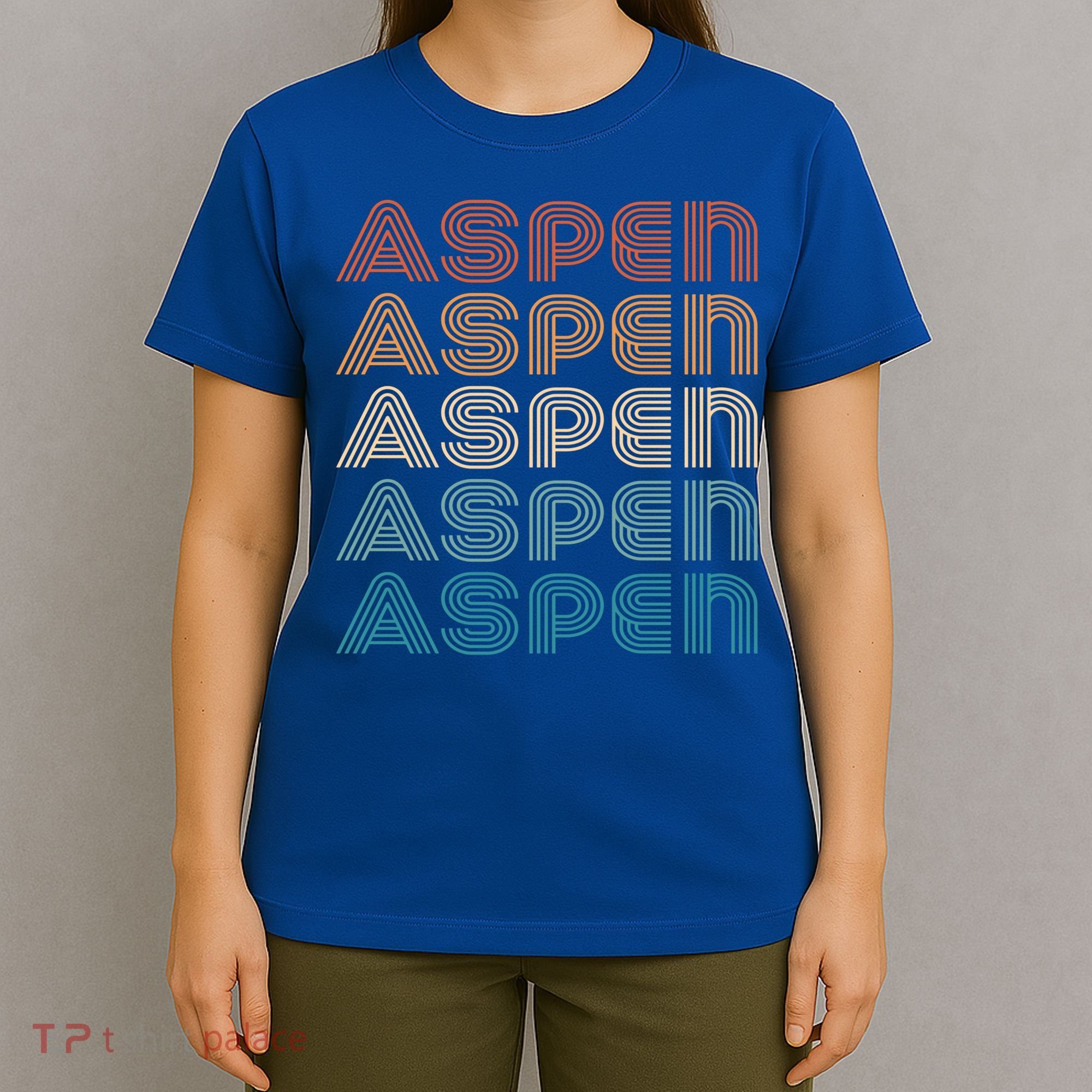 Aspen Colorado Skiing Mountain Retro Great Gift T-Shirt