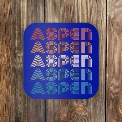 Aspen Colorado Skiing Mountain Retro Great Gift Coaster