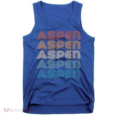 Aspen Colorado Skiing Mountain Retro Great Gift Tank Top