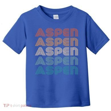 Aspen Colorado Skiing Mountain Retro Great Gift Toddler T-Shirt