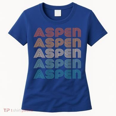 Aspen Colorado Skiing Mountain Retro Great Gift Women's T-Shirt