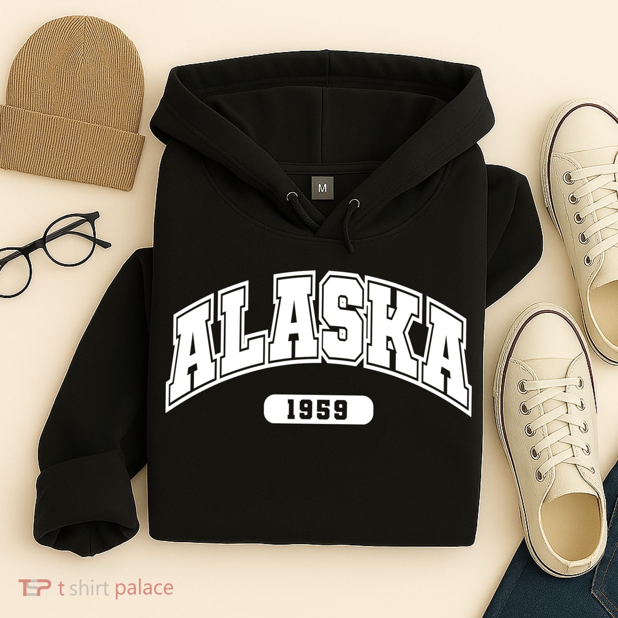 Alaska Collegiate Style 1959 Hoodie