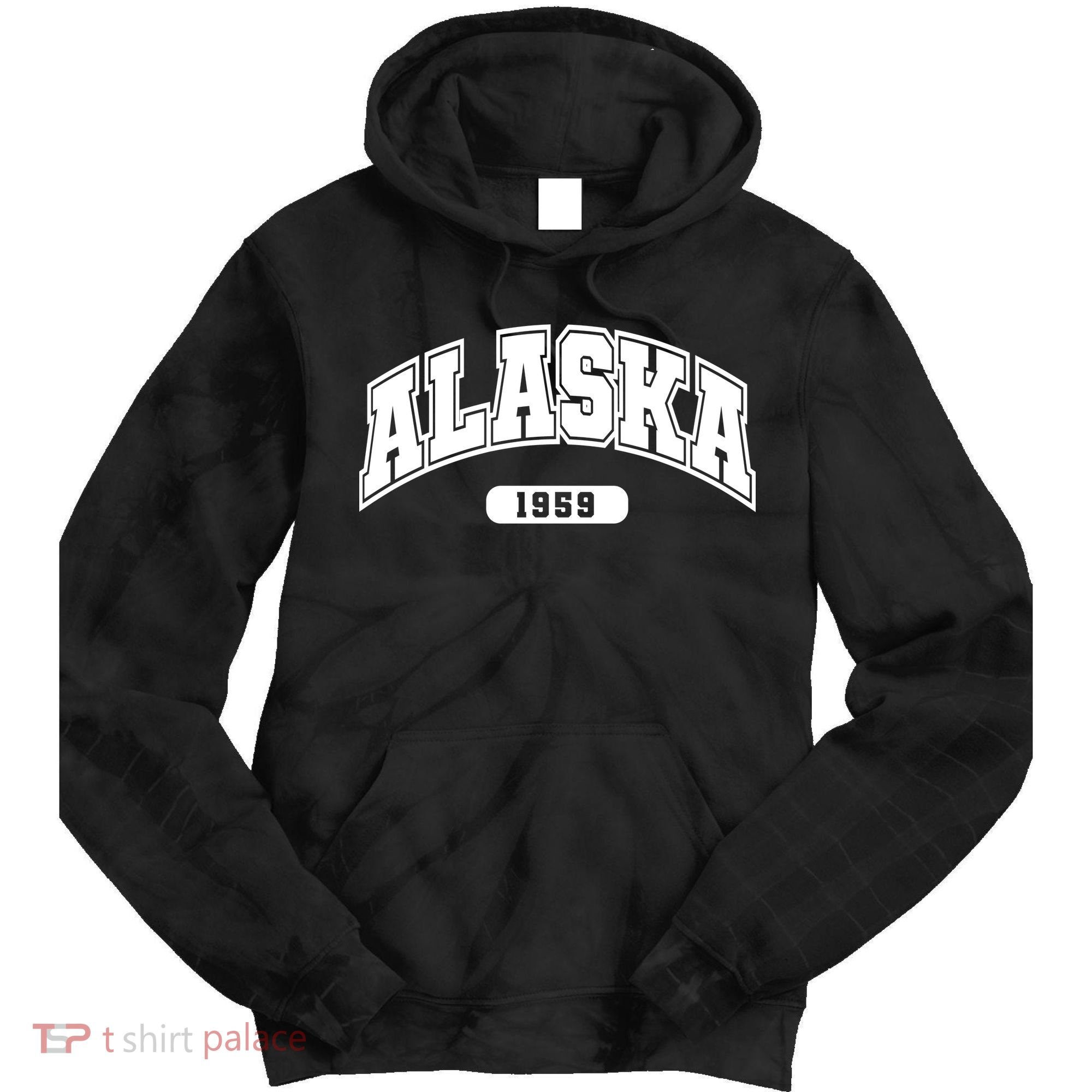 Alaska Collegiate Style 1959 Tie Dye Hoodie