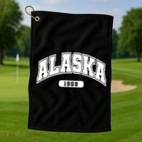 Alaska Collegiate Style 1959 Golf Towel thumb 1