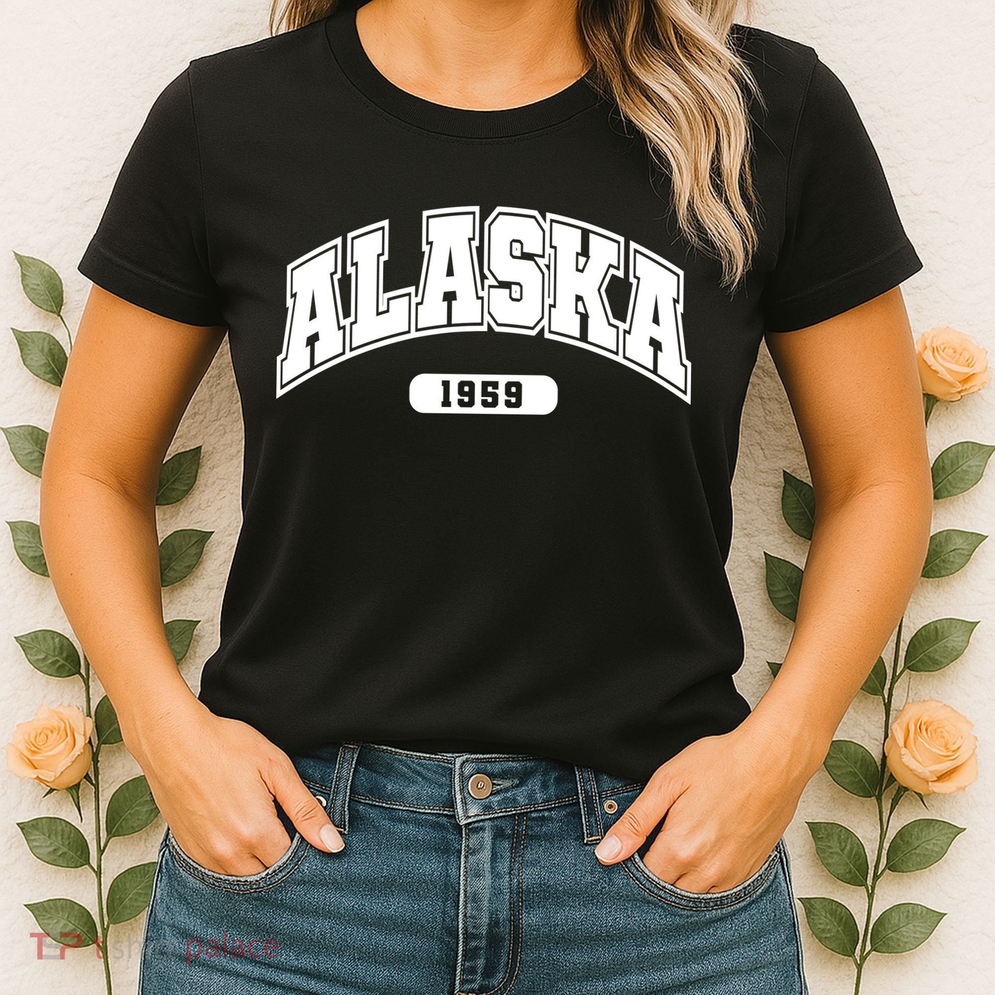 Alaska Collegiate Style 1959 Women's T-Shirt