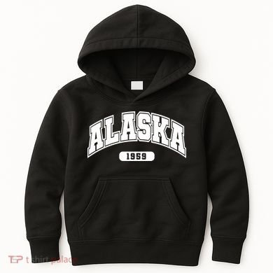 Alaska Collegiate Style 1959 Kids Hoodie