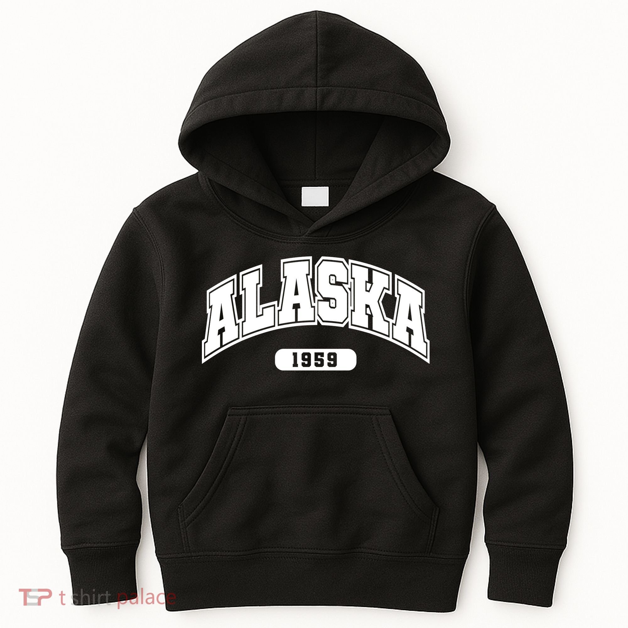 Alaska Collegiate Style 1959 Kids Hoodie