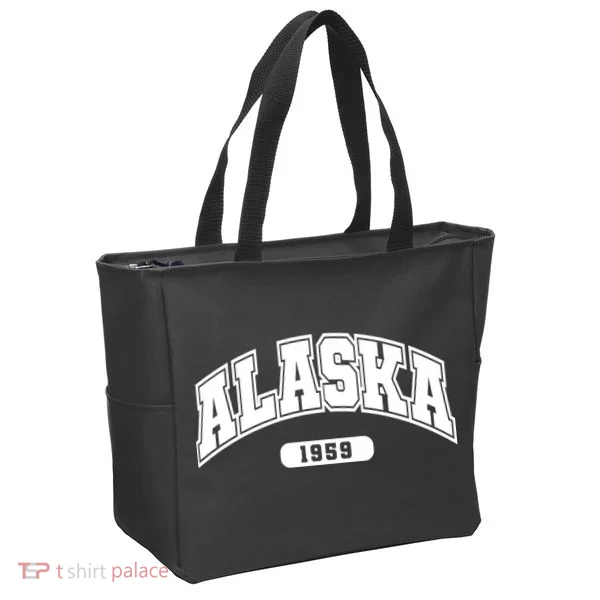 Alaska Collegiate Style 1959 Tote Bag