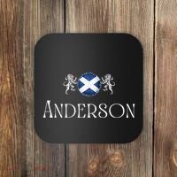 Anderson Clan Scottish Family Name Scotland Heraldry Coaster thumb 0